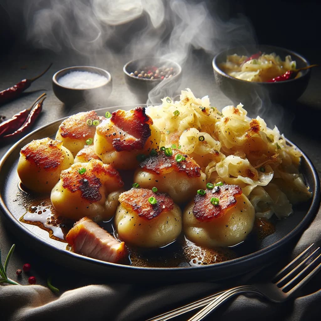 Traditionelle Grammelknödel