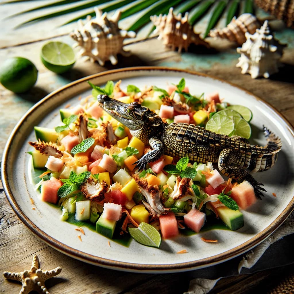 Tropical Crocodile Salad