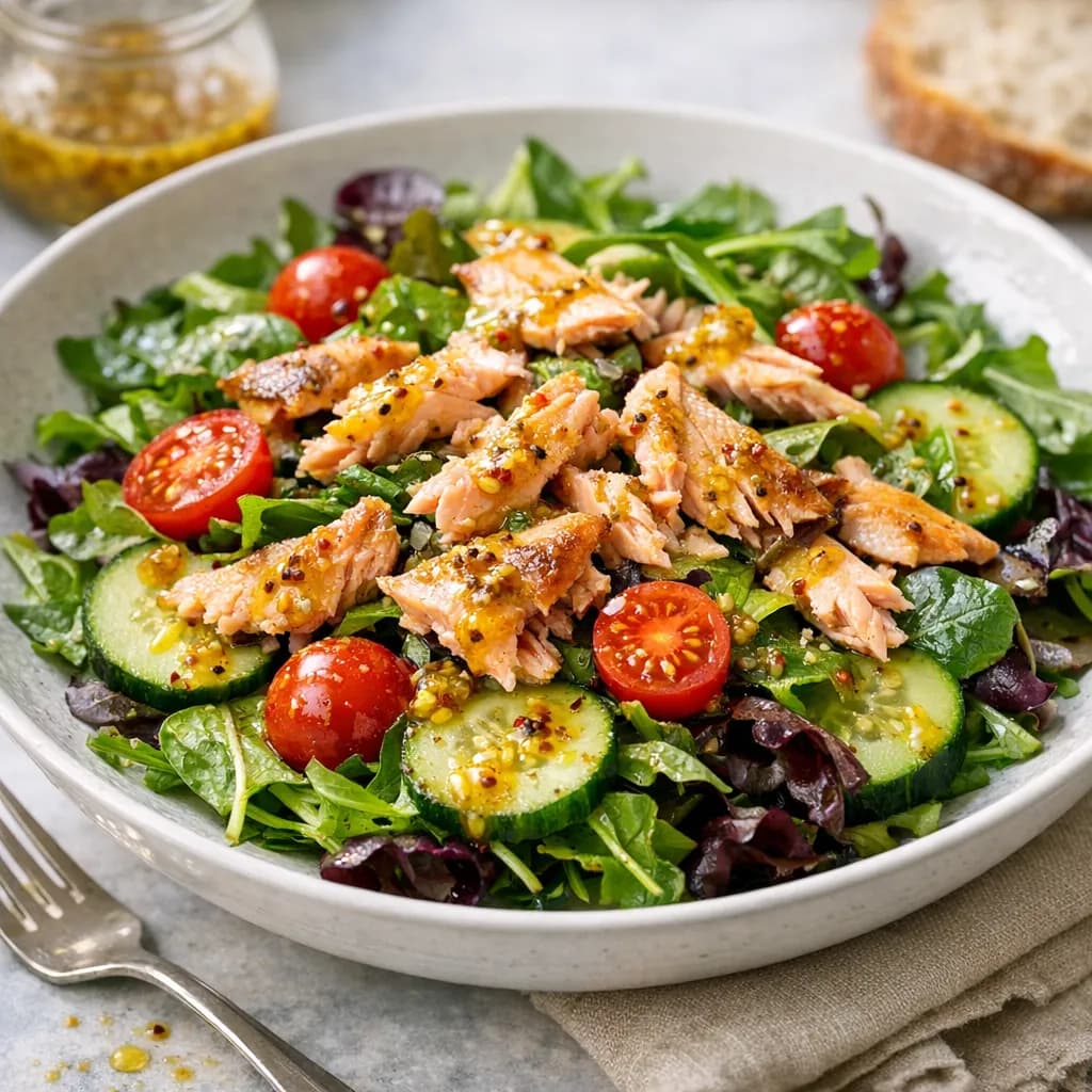 Trout Salad with Mustard Vinaigrette