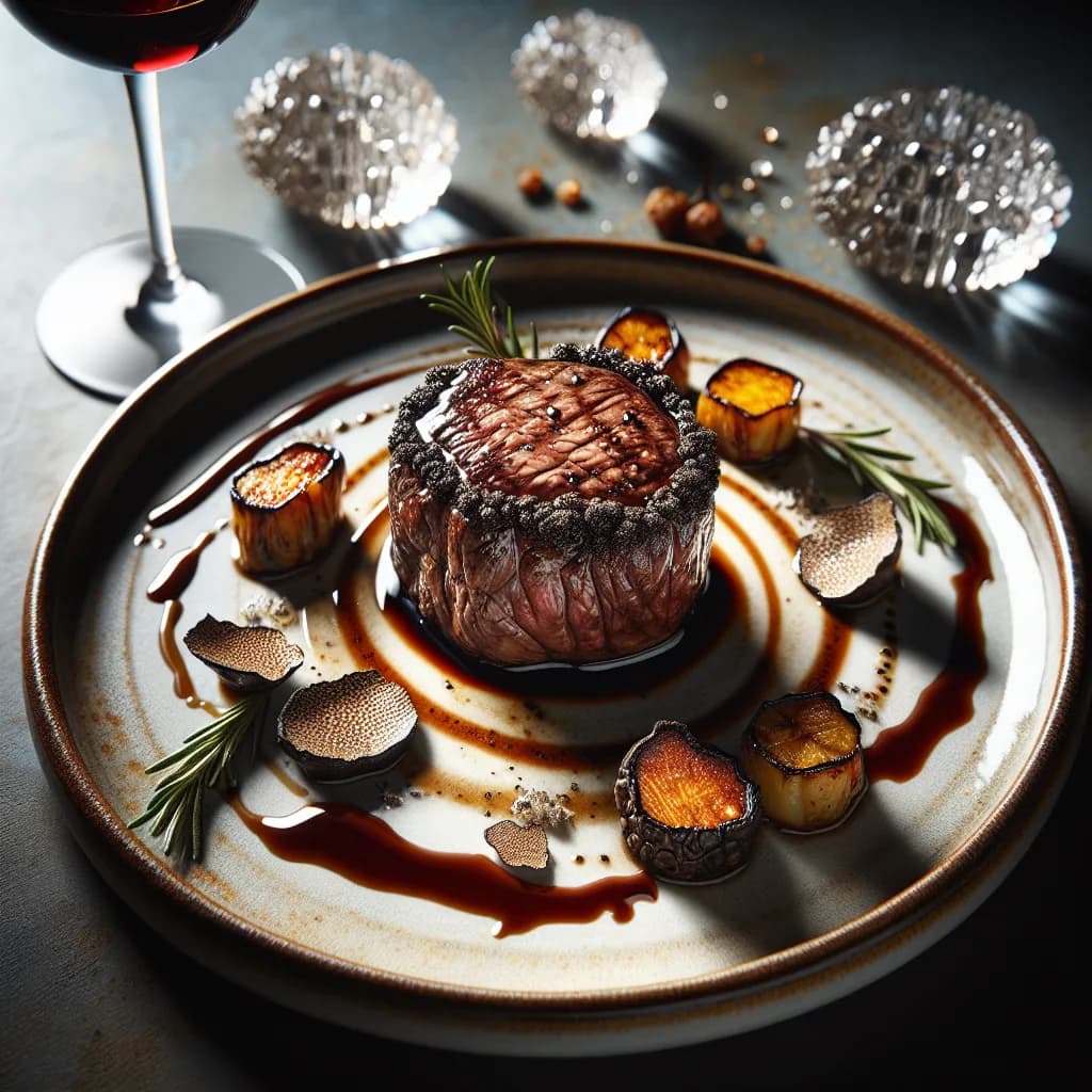 Truffle Oil-Infused Filet Mignon