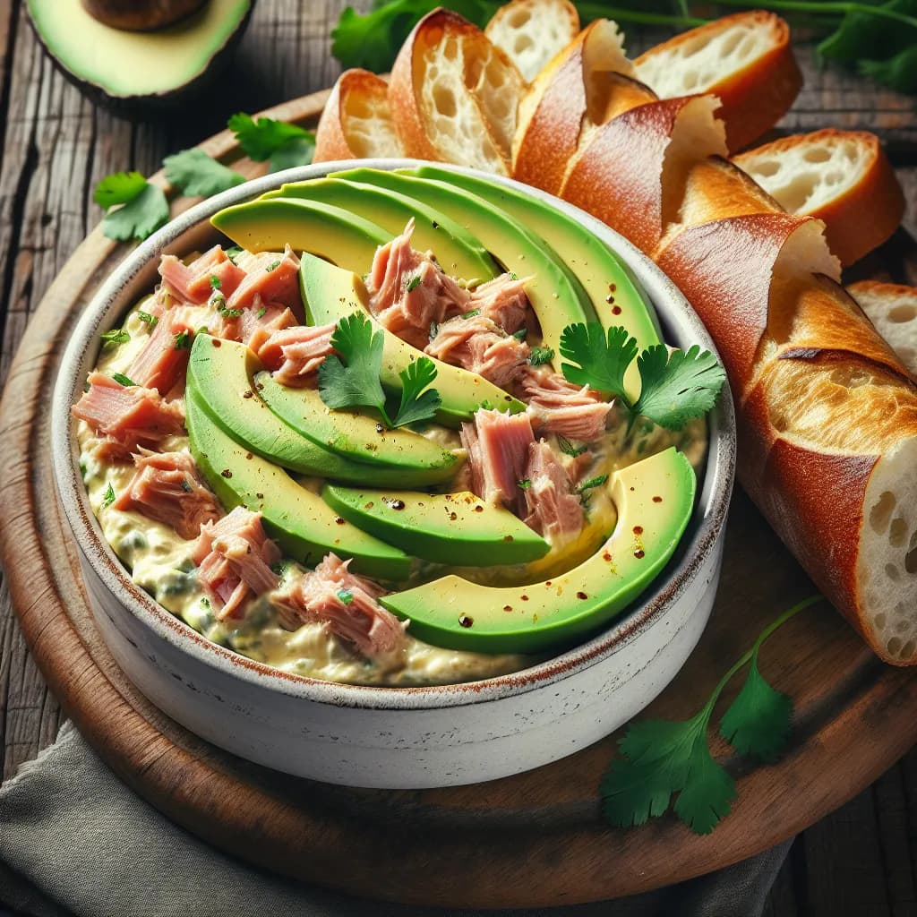 Tuna Avocado Cheese Dip