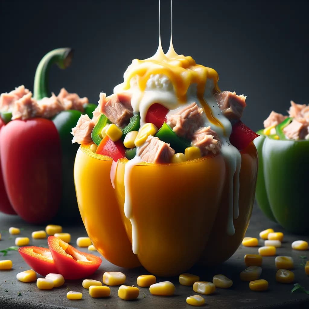 Tuna and Corn Stuffed Peppers