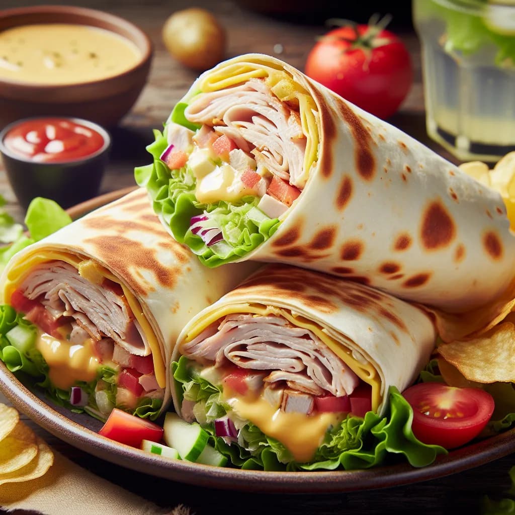 Turkey and Cheese Wrap