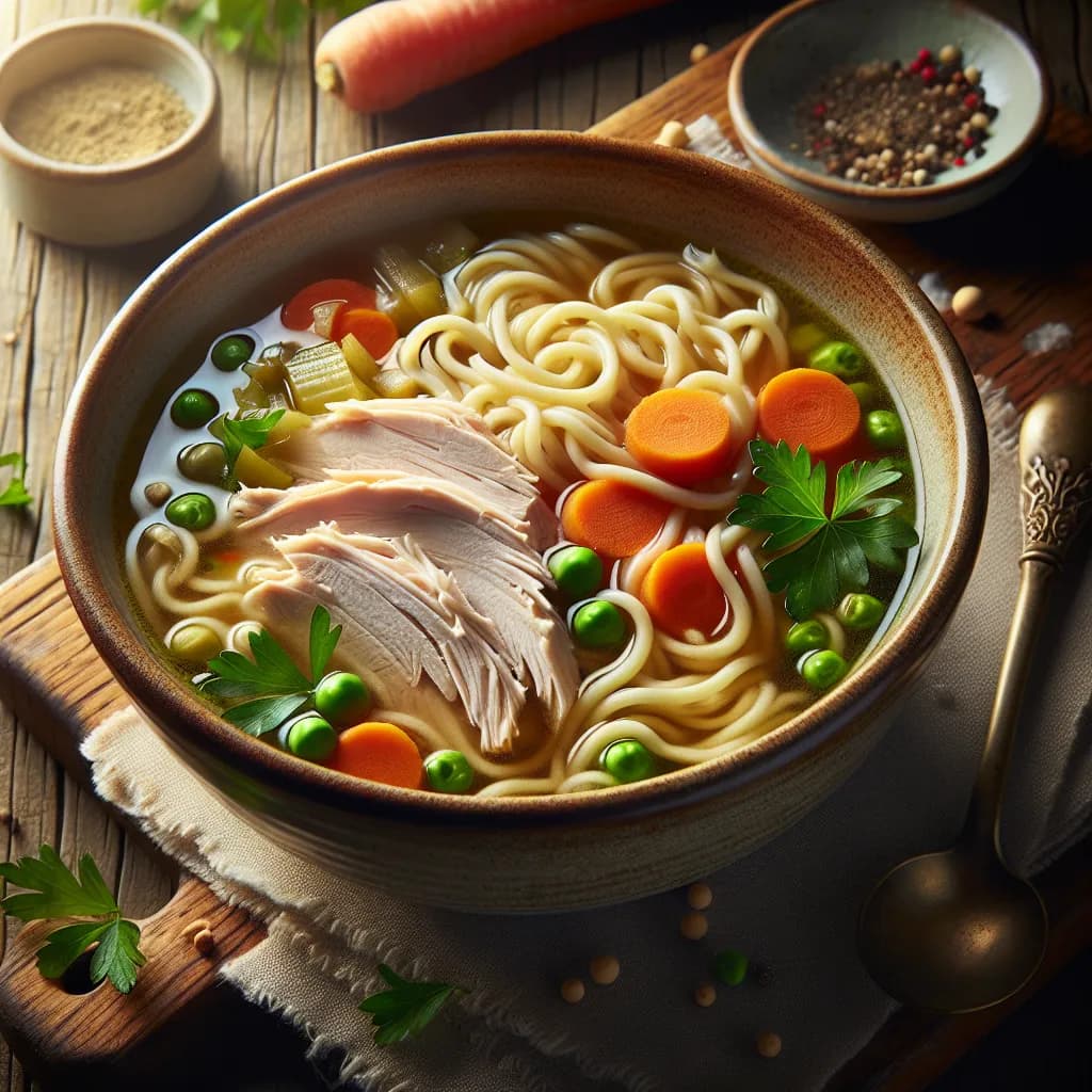 Turkey and Vegetable Noodle Soup