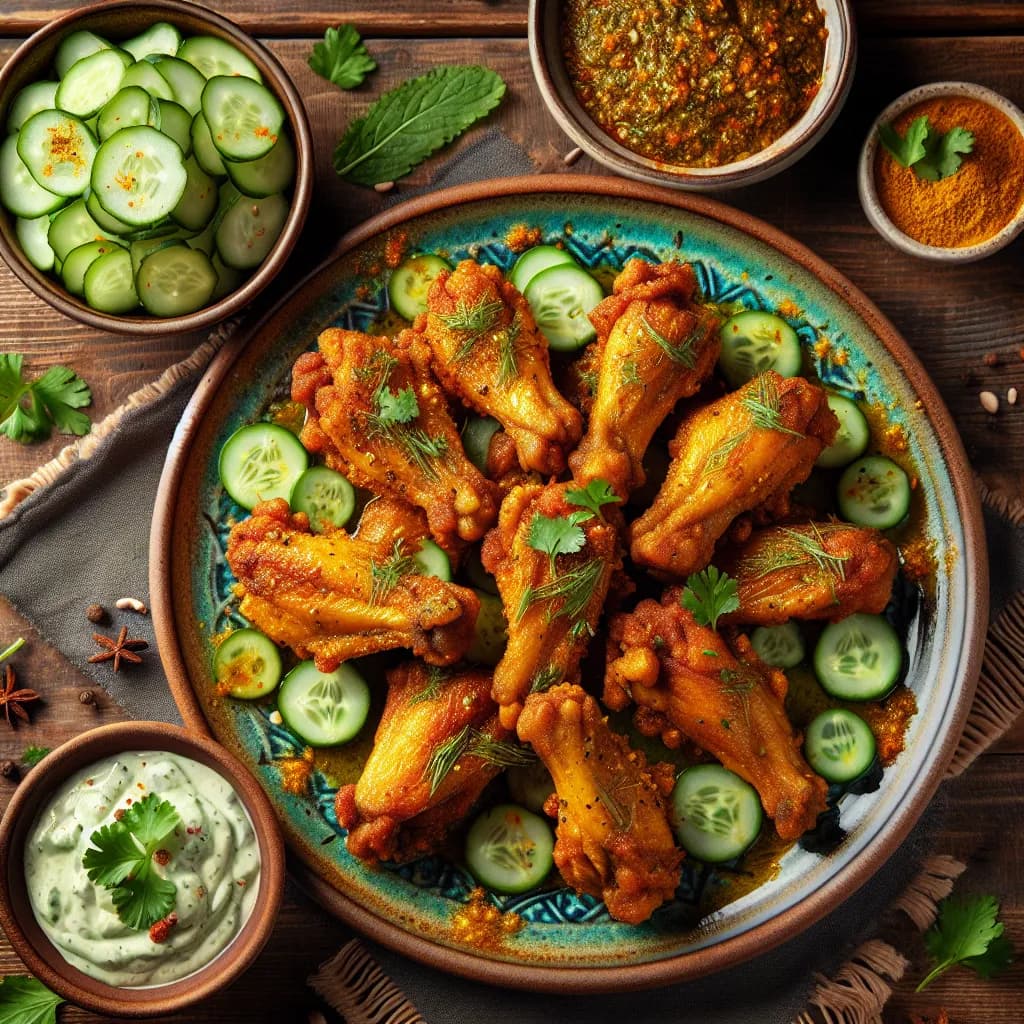 Turmeric and Coriander Chicken Wings