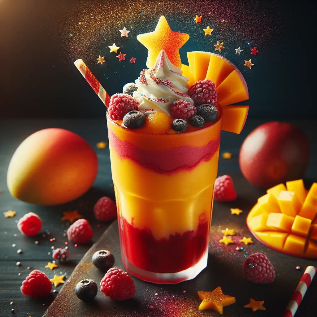 Twinkle Berry Mango Smoothie