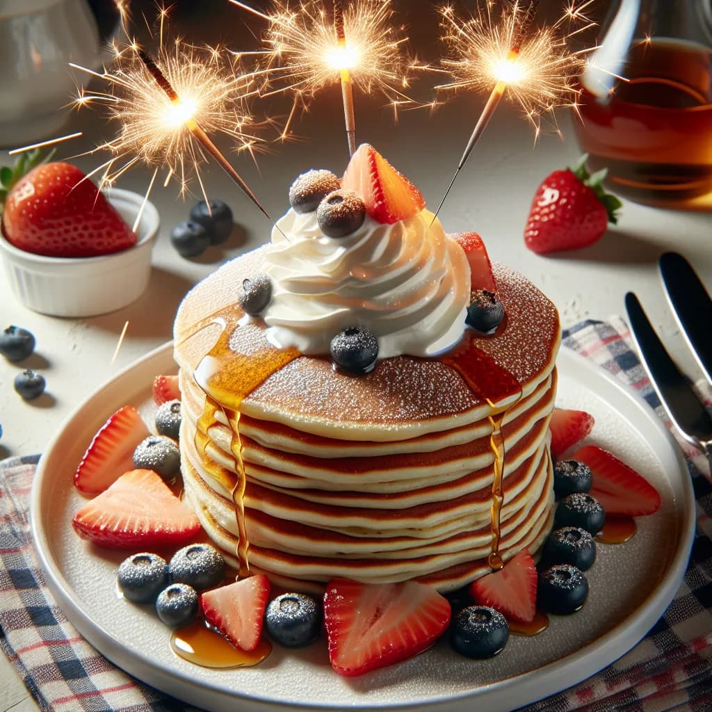 Twinkle Sparkler Pancakes