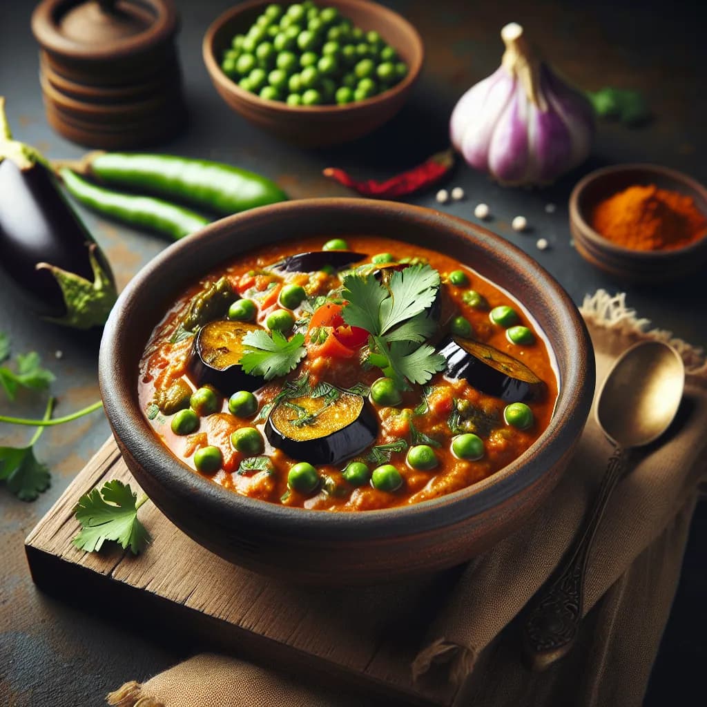 Vangi Matar Curry