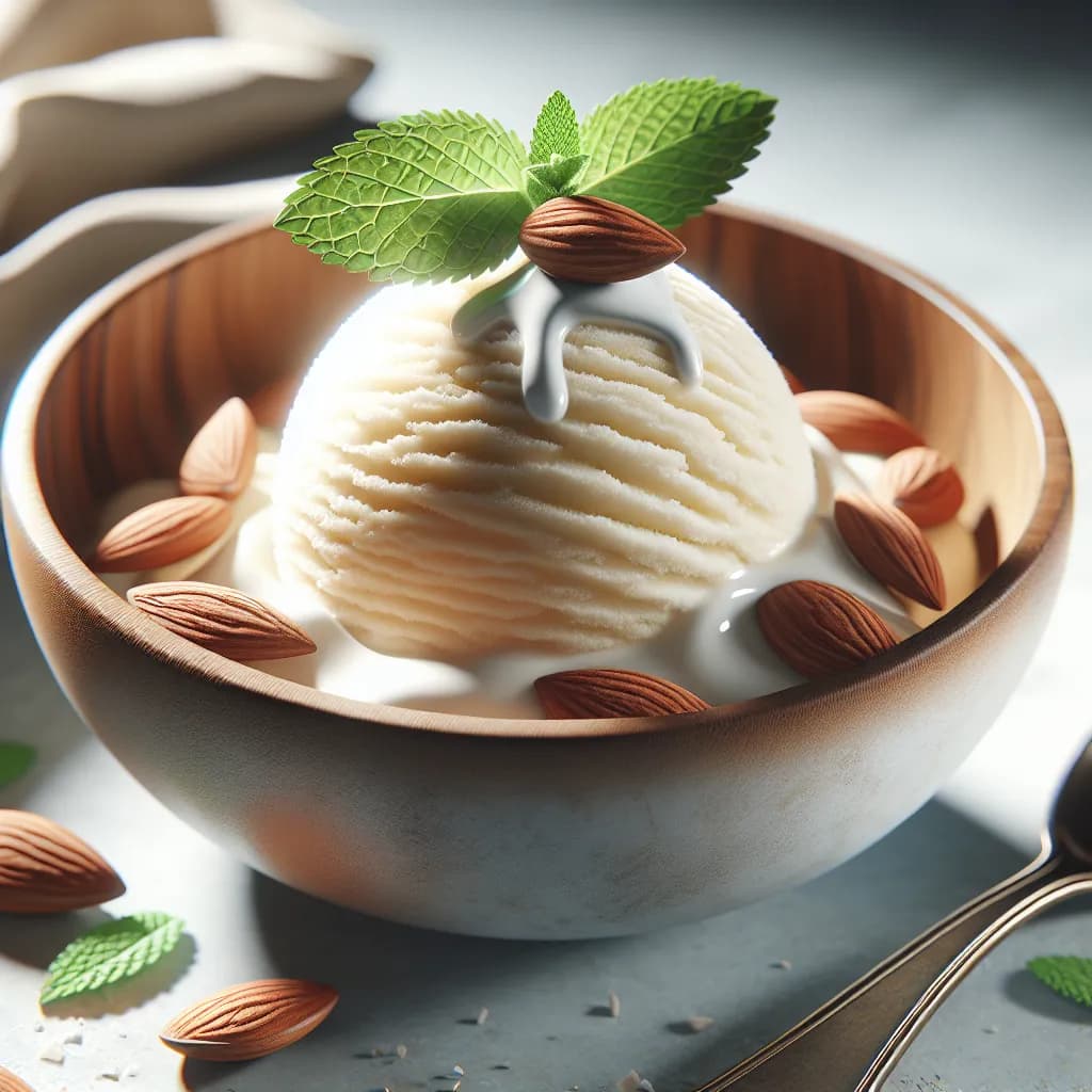 Vanilla Almond Low-Calorie Ice Cream