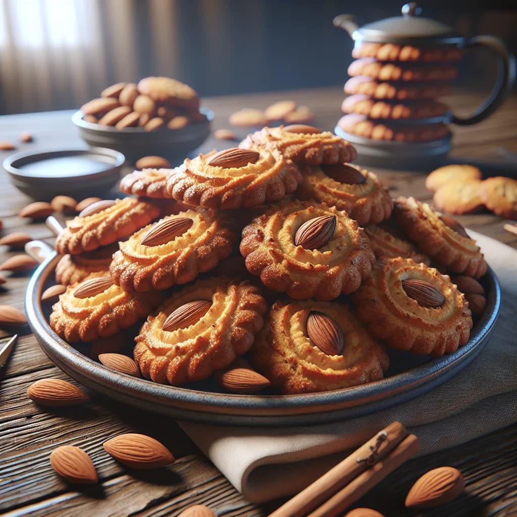 Vanilla Cinnamon Almond Cookies