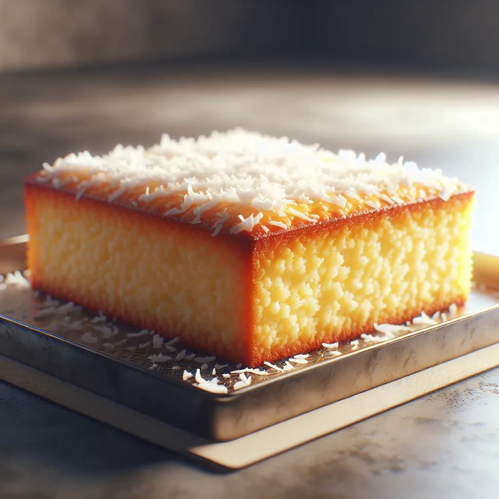 Vanilla Coconut Sheet Cake
