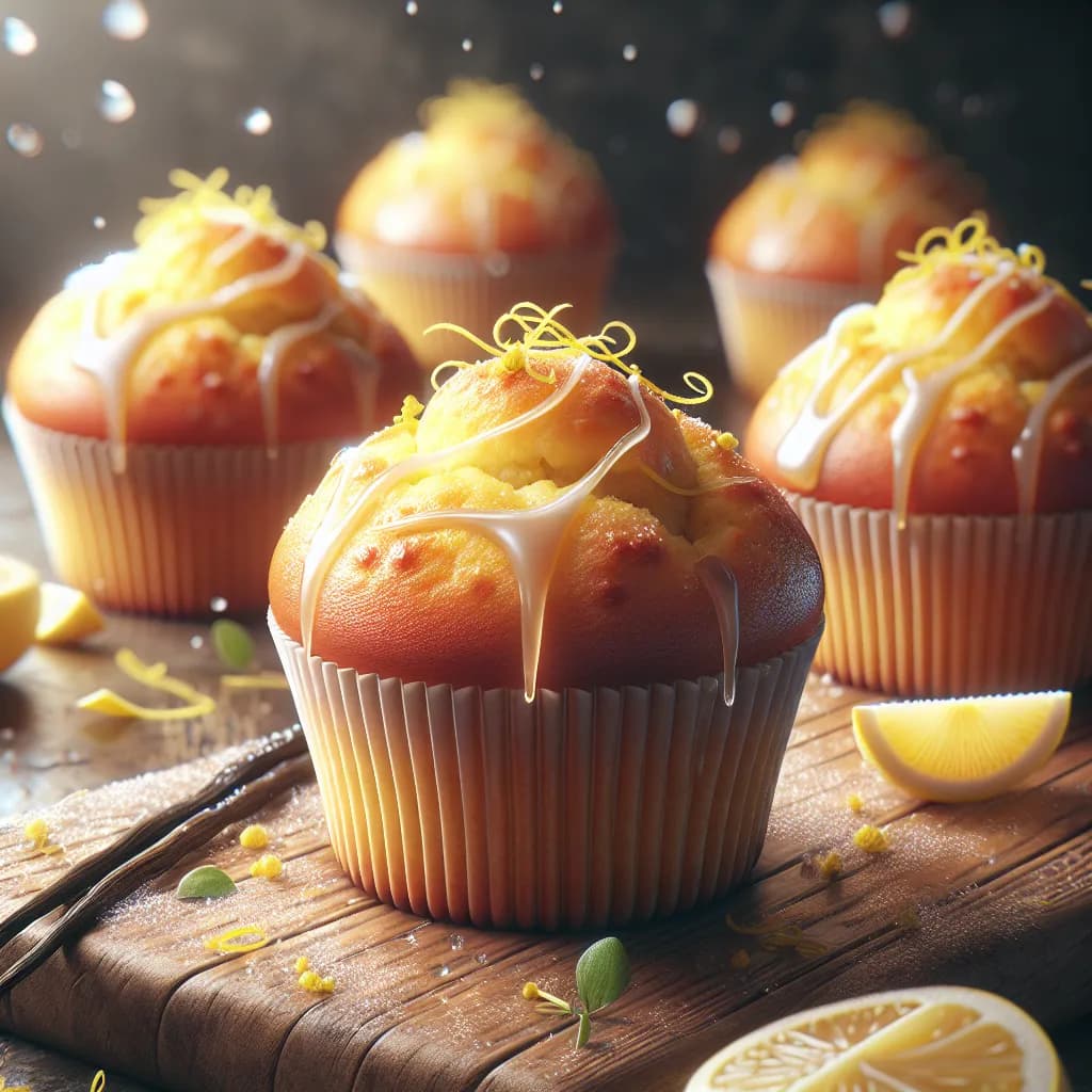 Vanille-Zitronen-Muffins