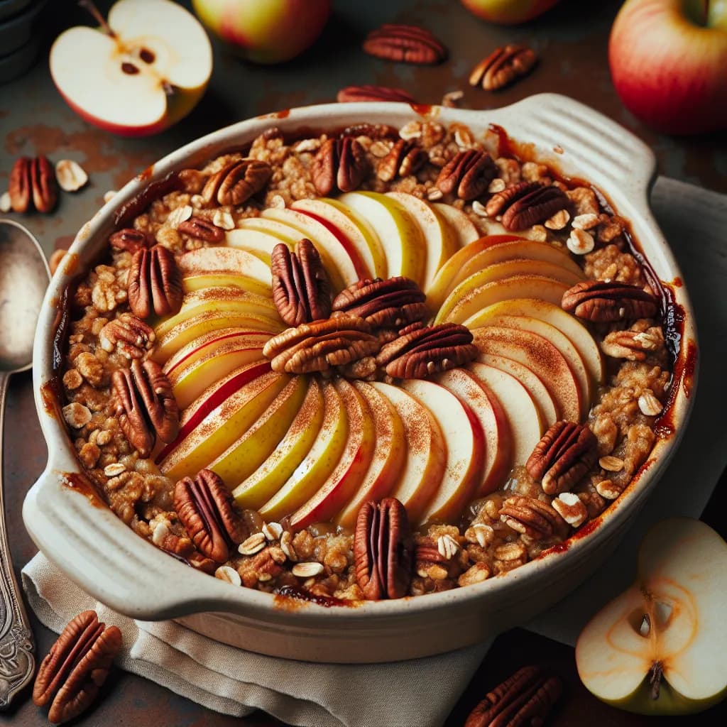 Vegan Apple Pecan Crisp