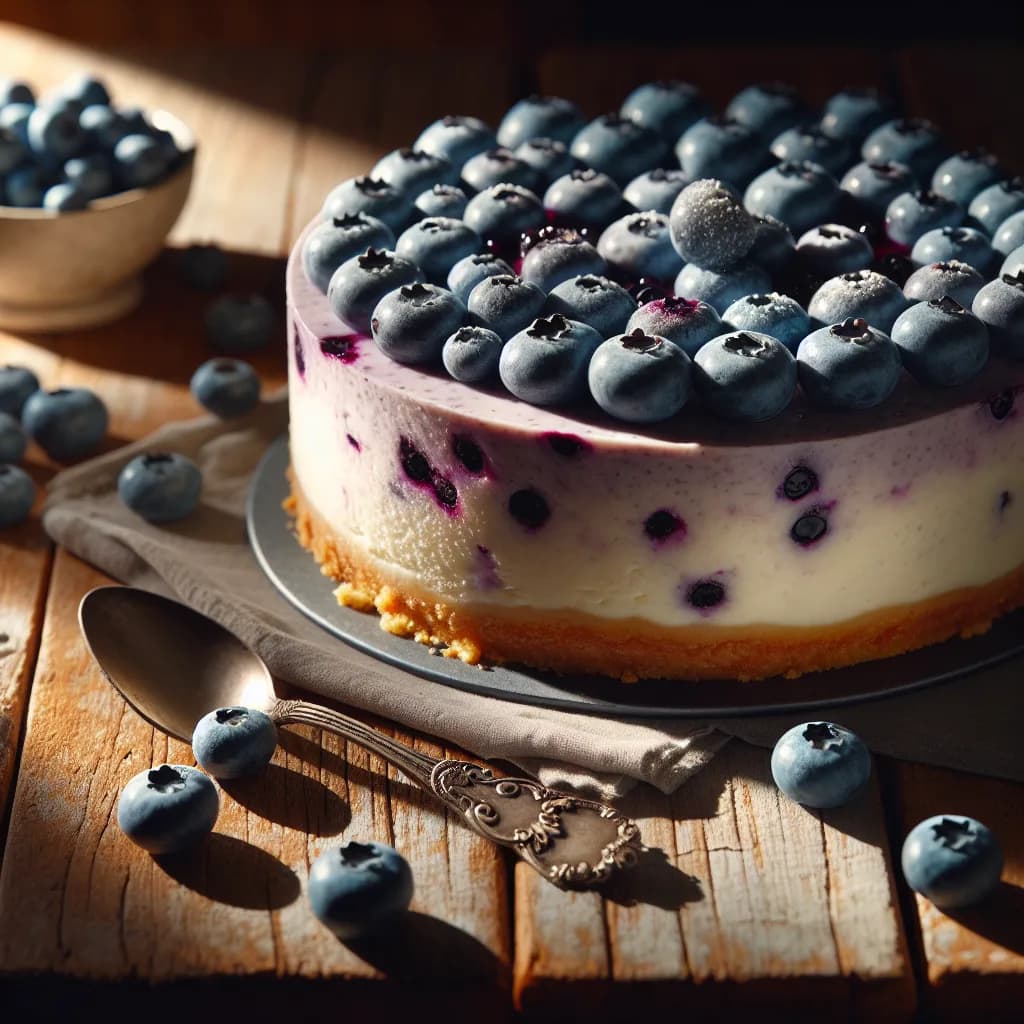 Vegan Blueberry Cheesecake
