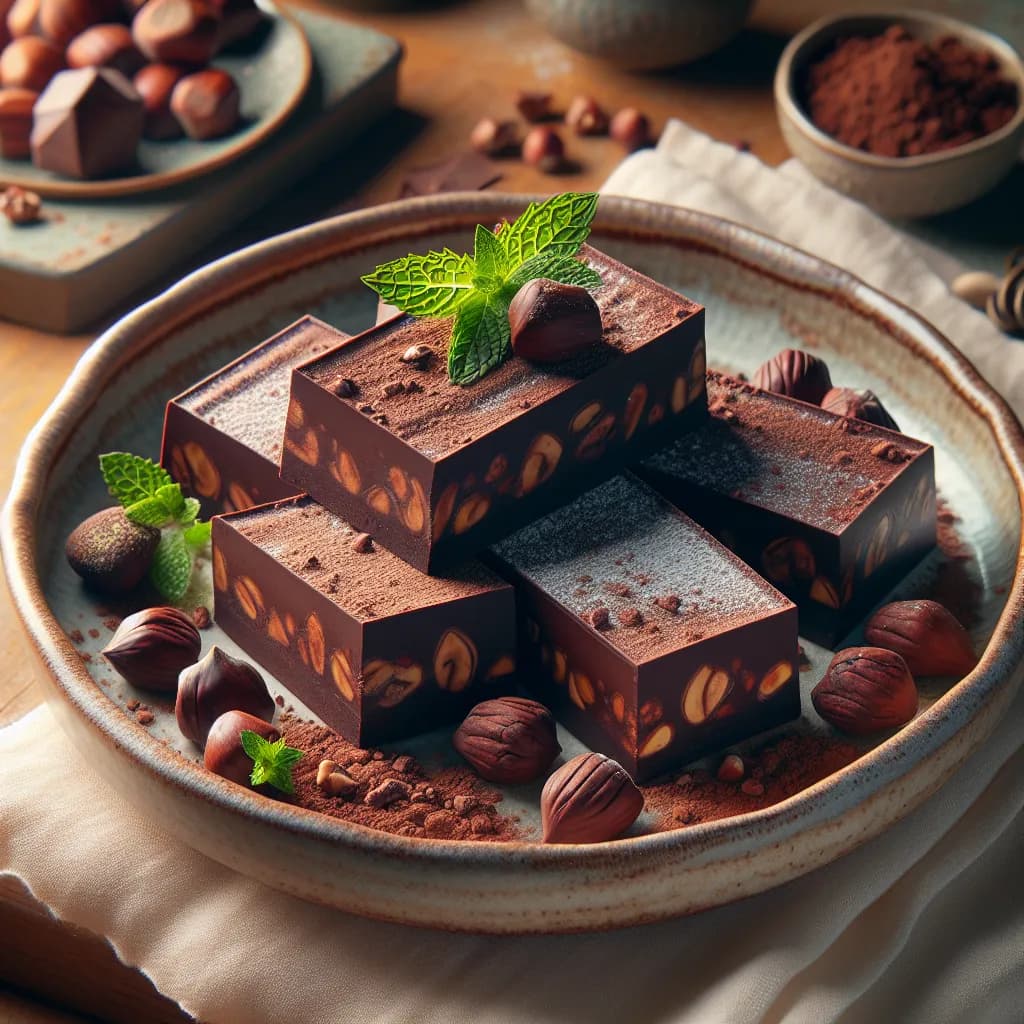Vegan Chocolate Chestnut Bars
