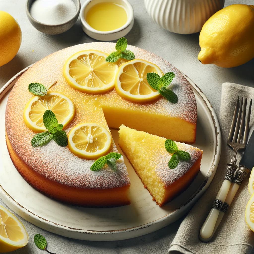 Vegan Gluten-Free Lemon Cake