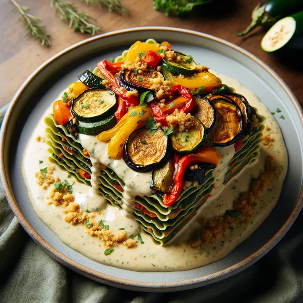 Vegan Lasagna with Cashew Cream