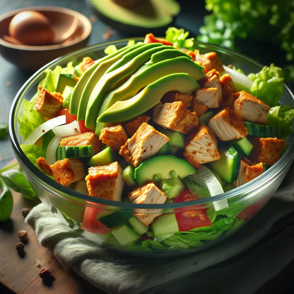Vegan Mock Chicken Salad with Avocado