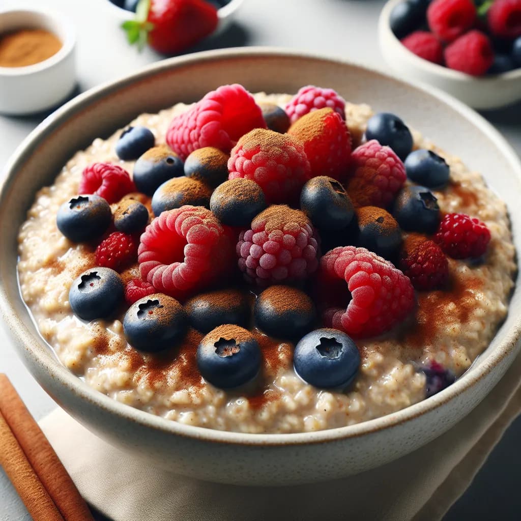 Vegan Oatmeal with Berries