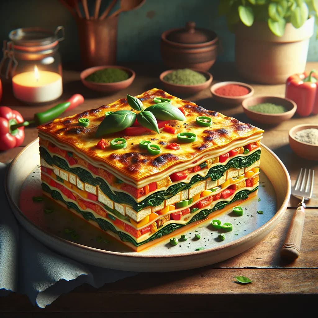 Vegan Spinach and Tofu Lasagna