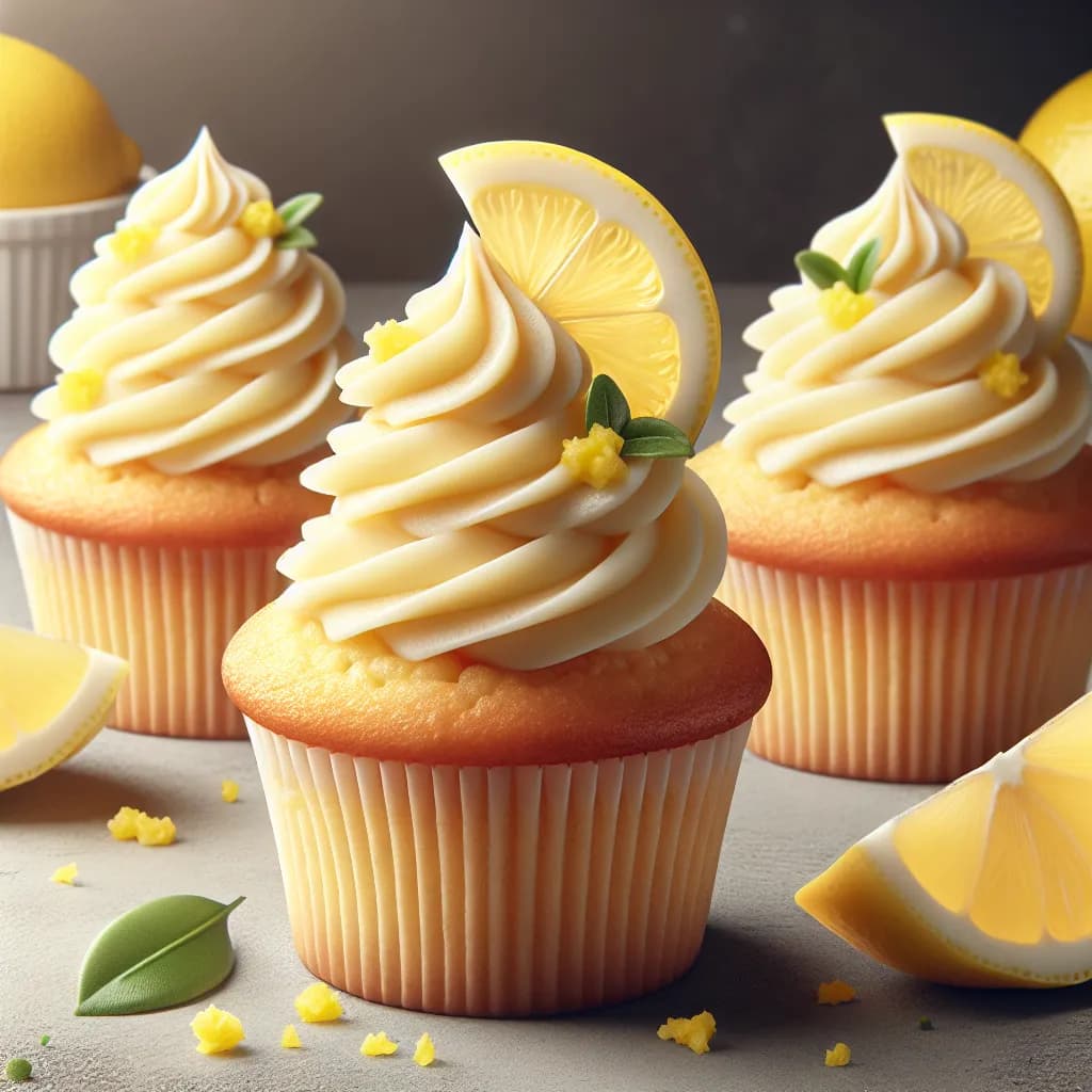 Vegane Zitronen-Curd-Cupcakes