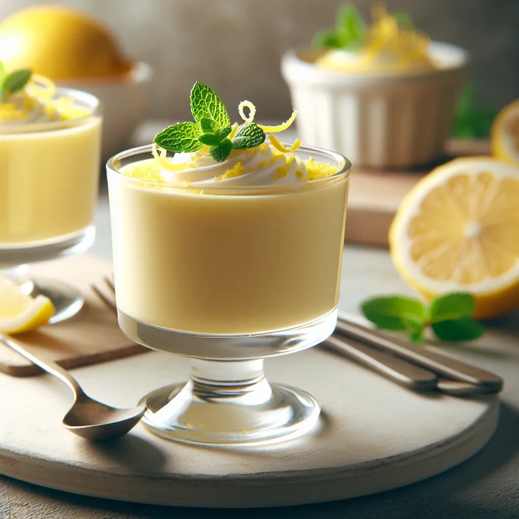 Vegane Zitronen-Curd-Mousse