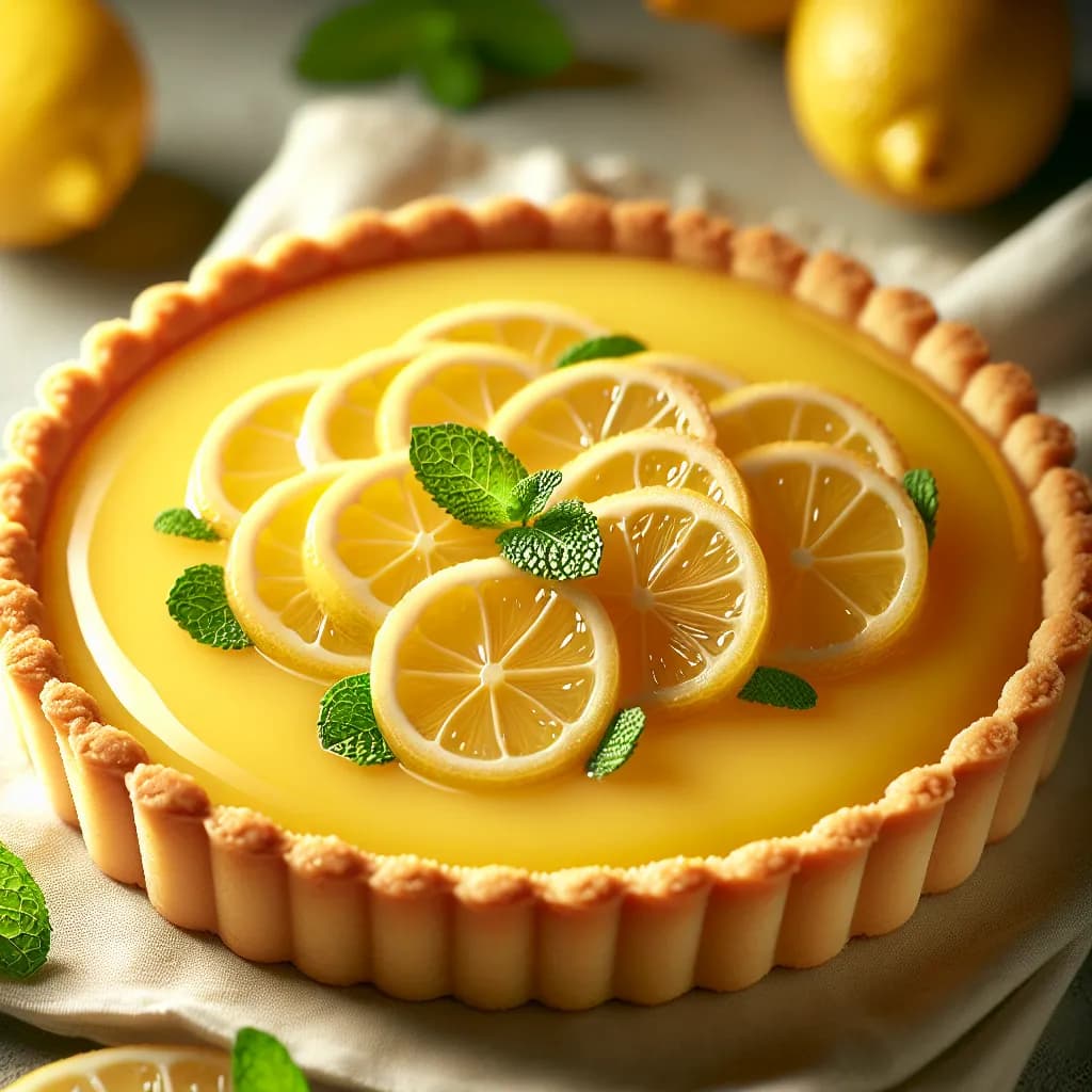 Vegane Zitronen-Curd-Tarte