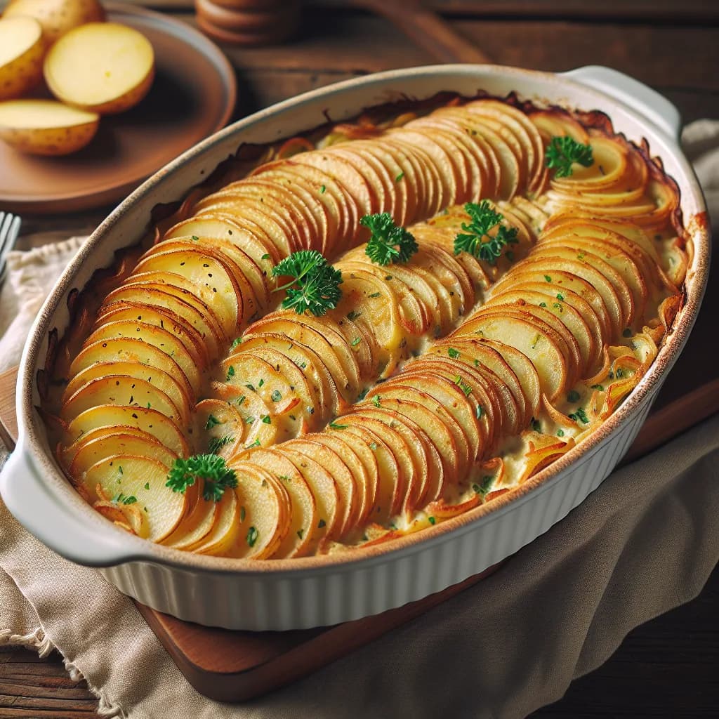 Veganer Kartoffel-Auflauf