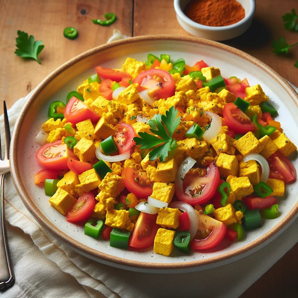 Veganer Tofu-Rührei