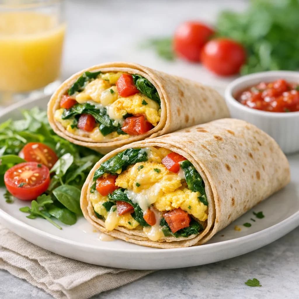 Vegetable Omelette Wraps