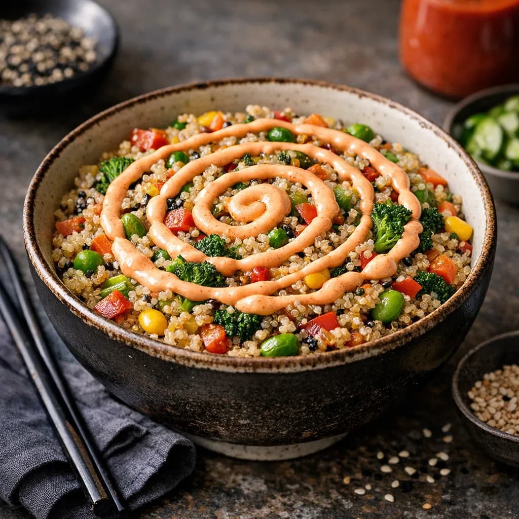 Vegetable Quinoa Fried Rice