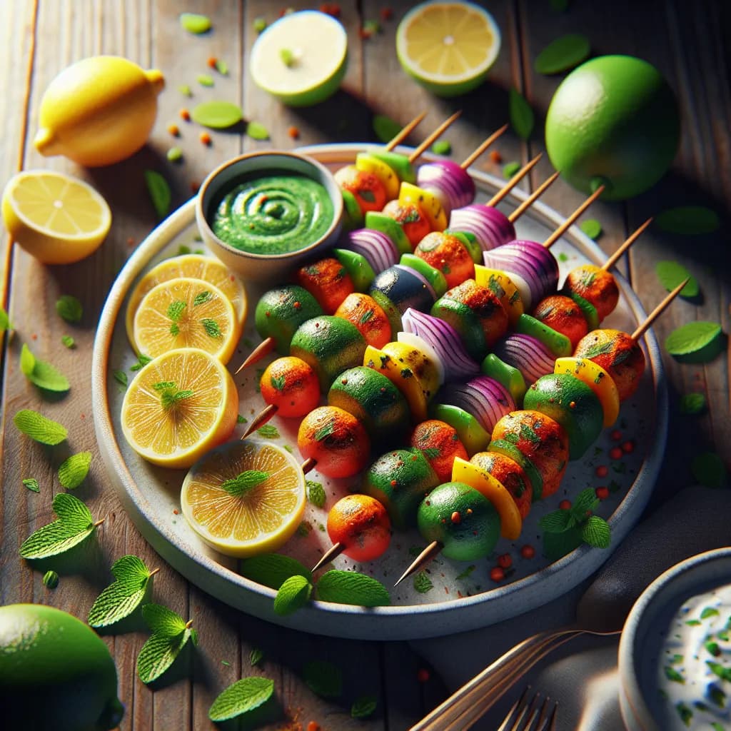 Vegetable Seekh Kabobs