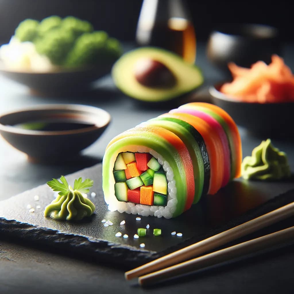 Vegetable Sushi Roll