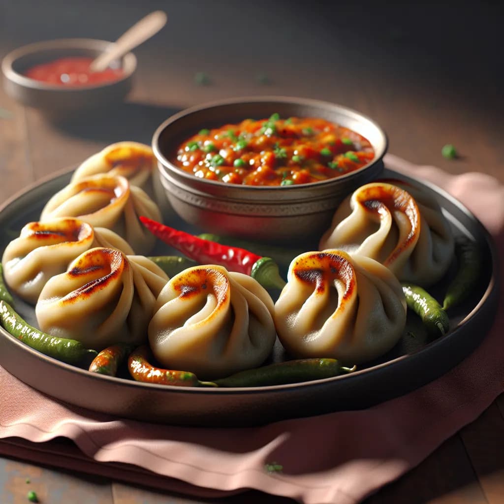 Vegetable Tandoori Momos