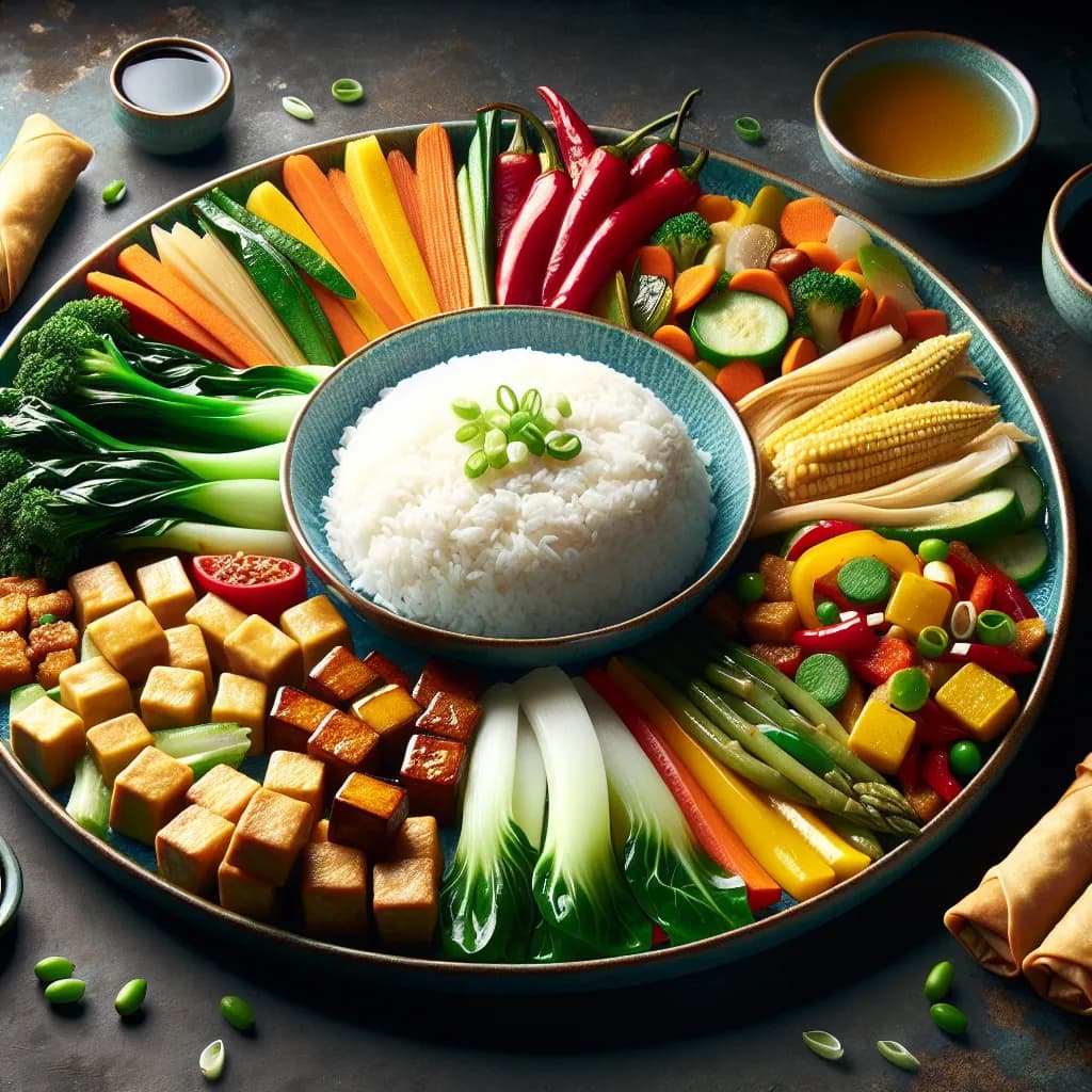 Vegetarian Asian Platter
