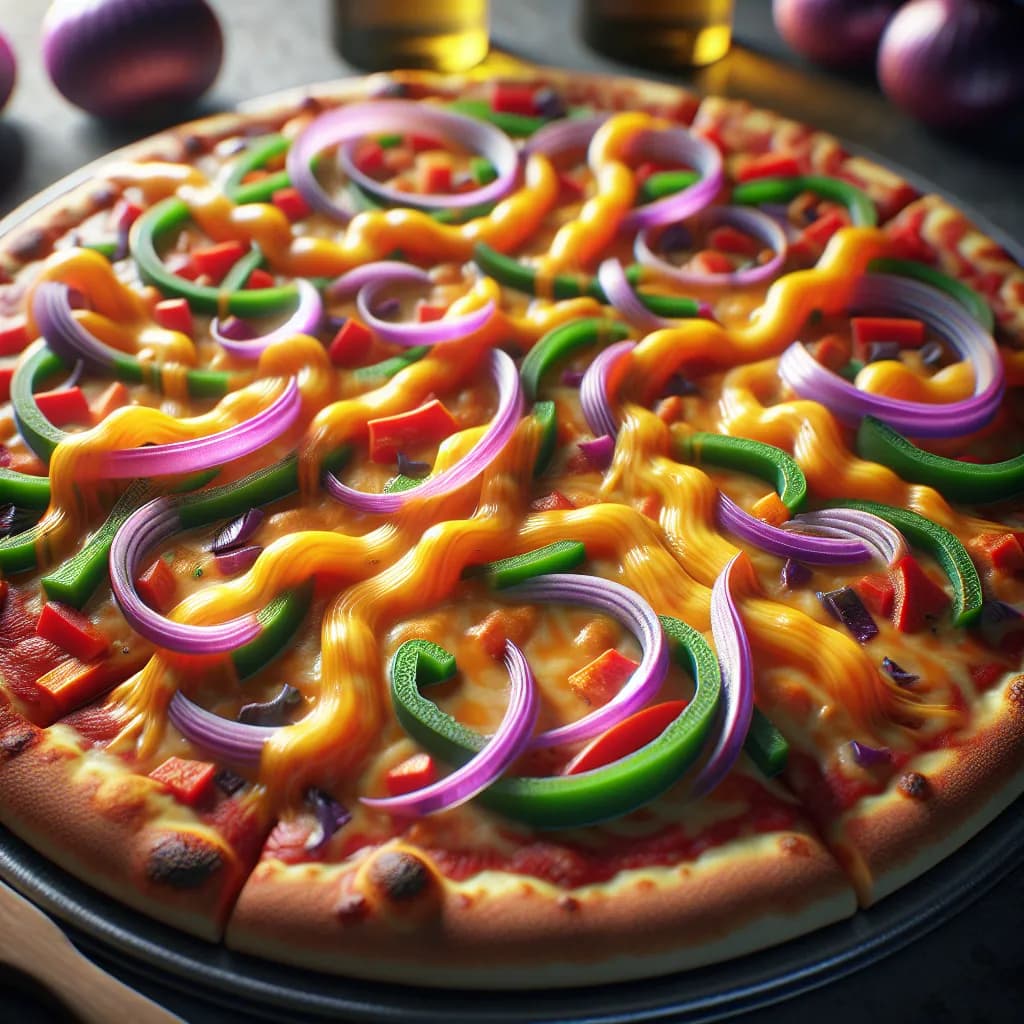 Vegetarian BBQ Pizza