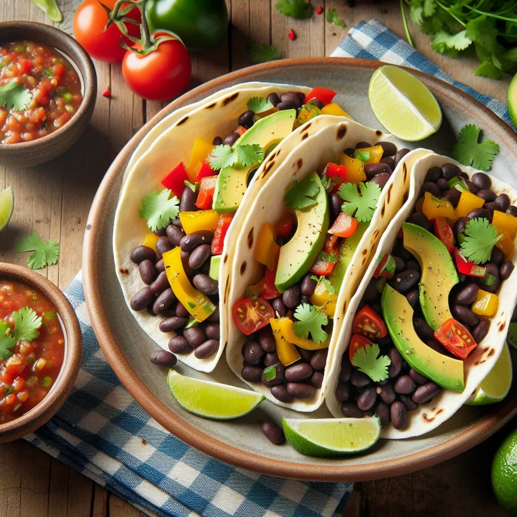 Vegetarian Black Bean Tacos