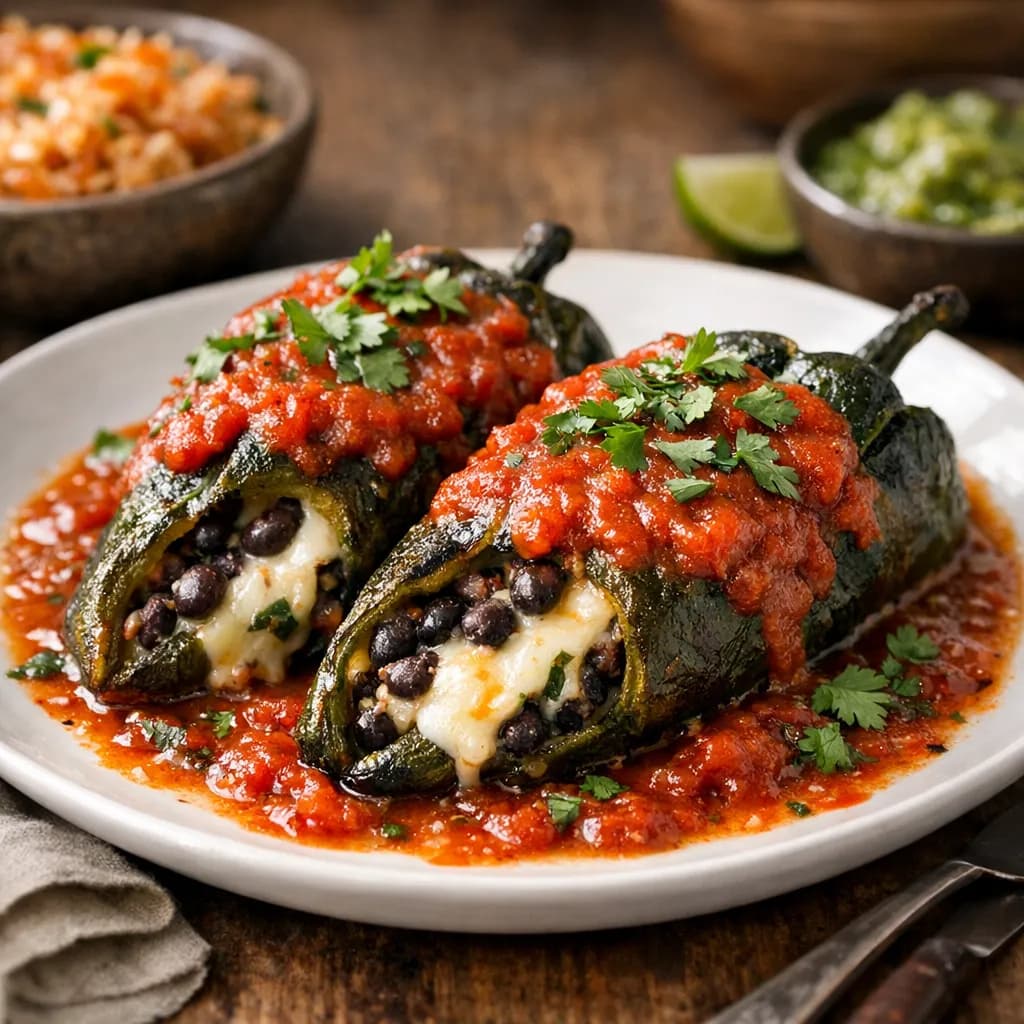 Vegetarian Chiles Rellenos