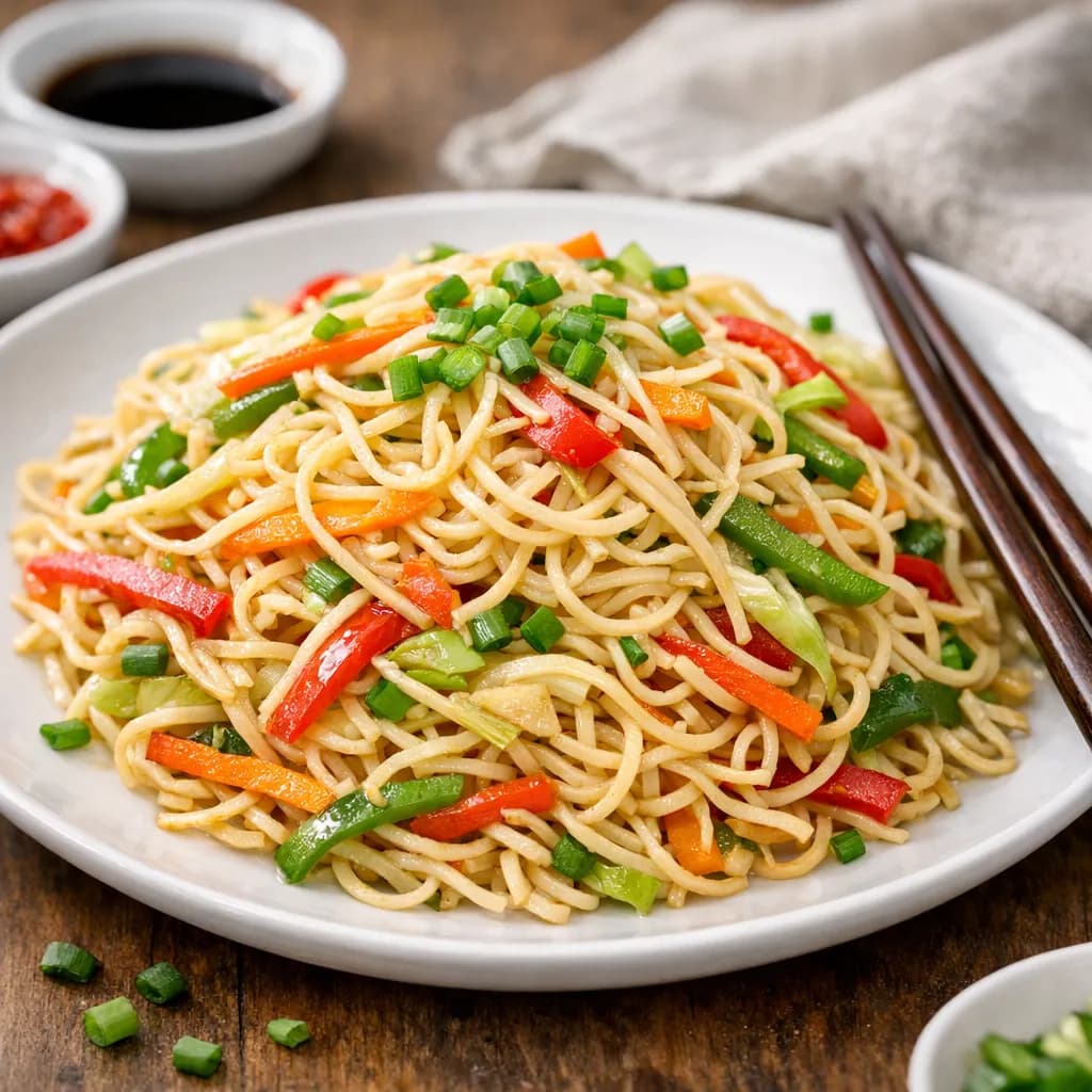 Vegetarian Hakka Noodles