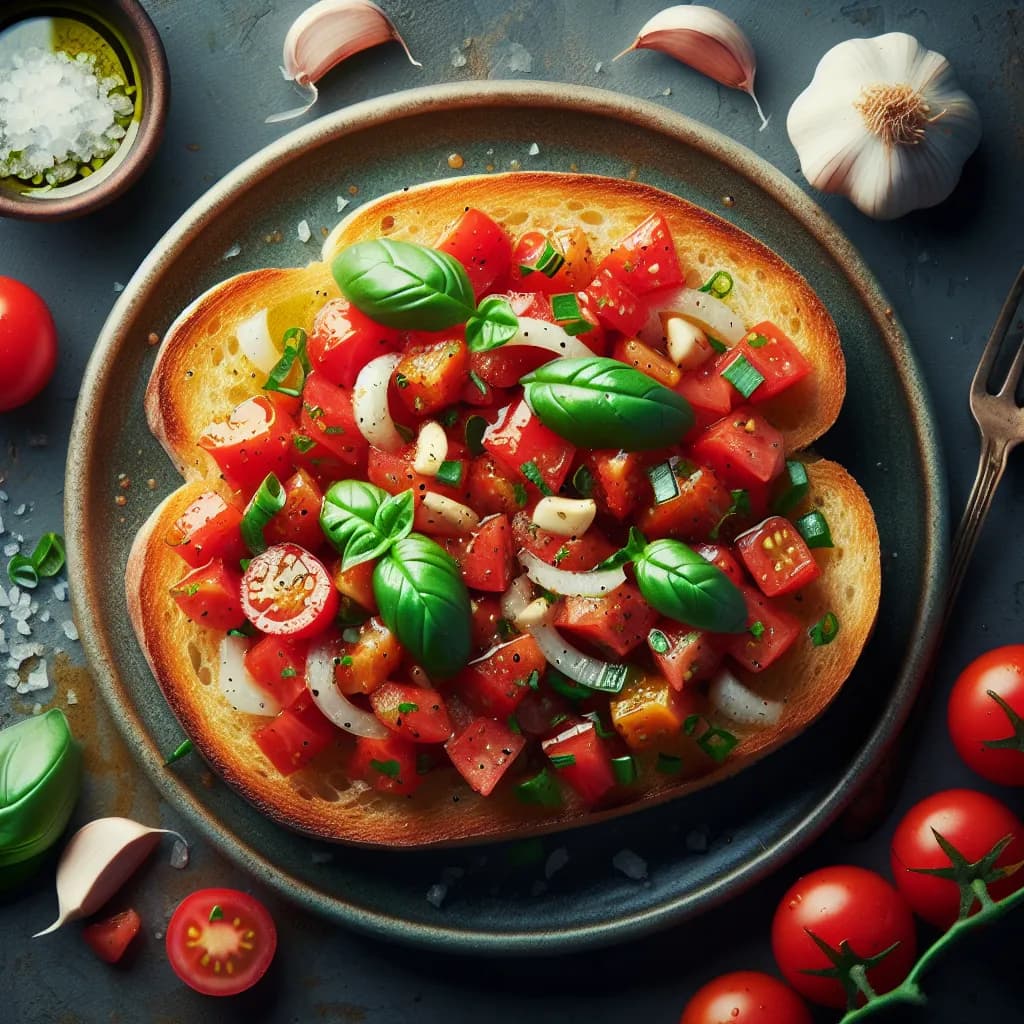 Vegetarian Italian Bruschetta