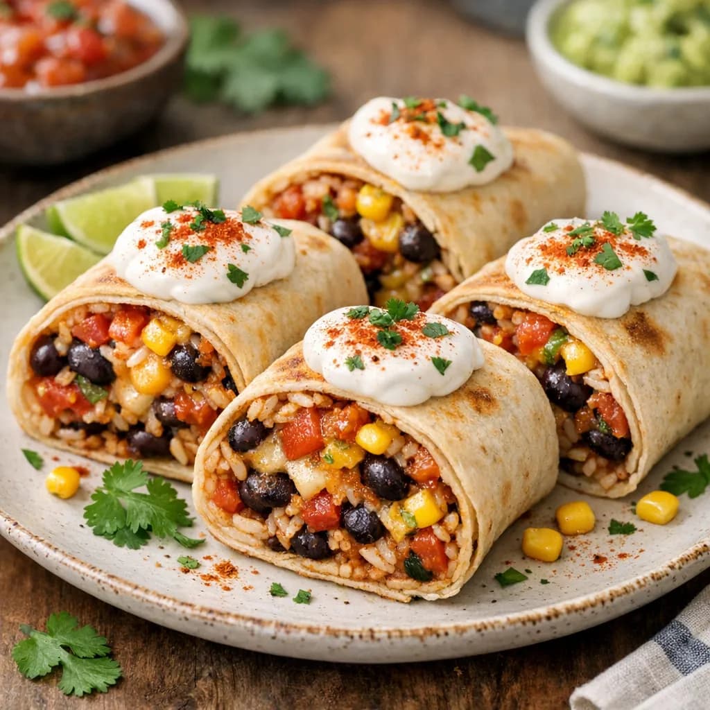 Vegetarian Mexican Bean Rolls