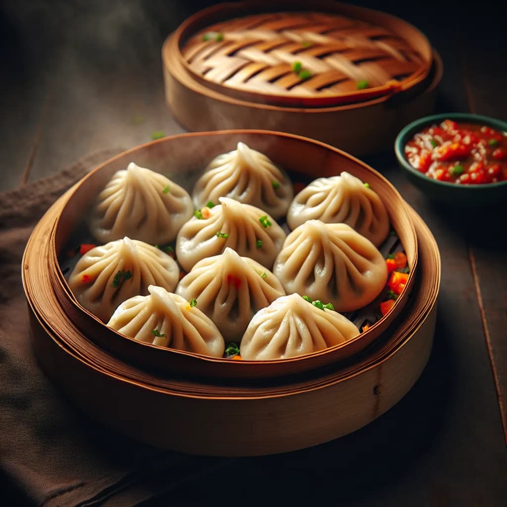 Vegetarian Steamed Momos