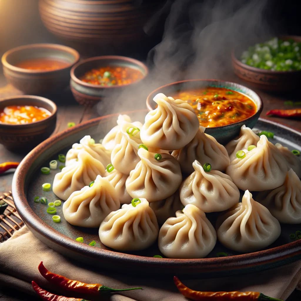 Vegetarian Steamed Momos
