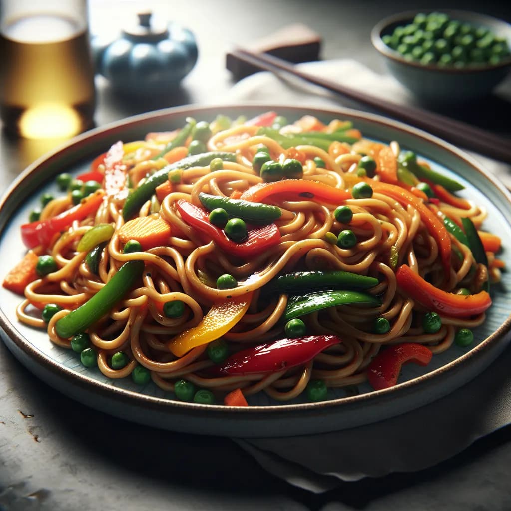 Vegetarian Stir-Fried Noodles