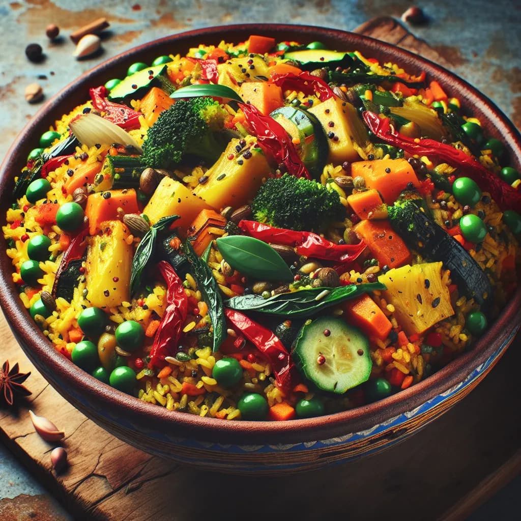 Vegetarian Tanzanian Pilau