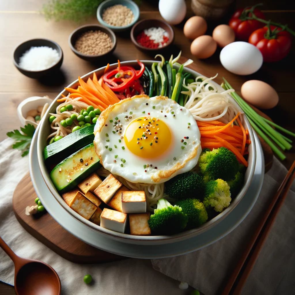 Vegetarisches Bibimbap
