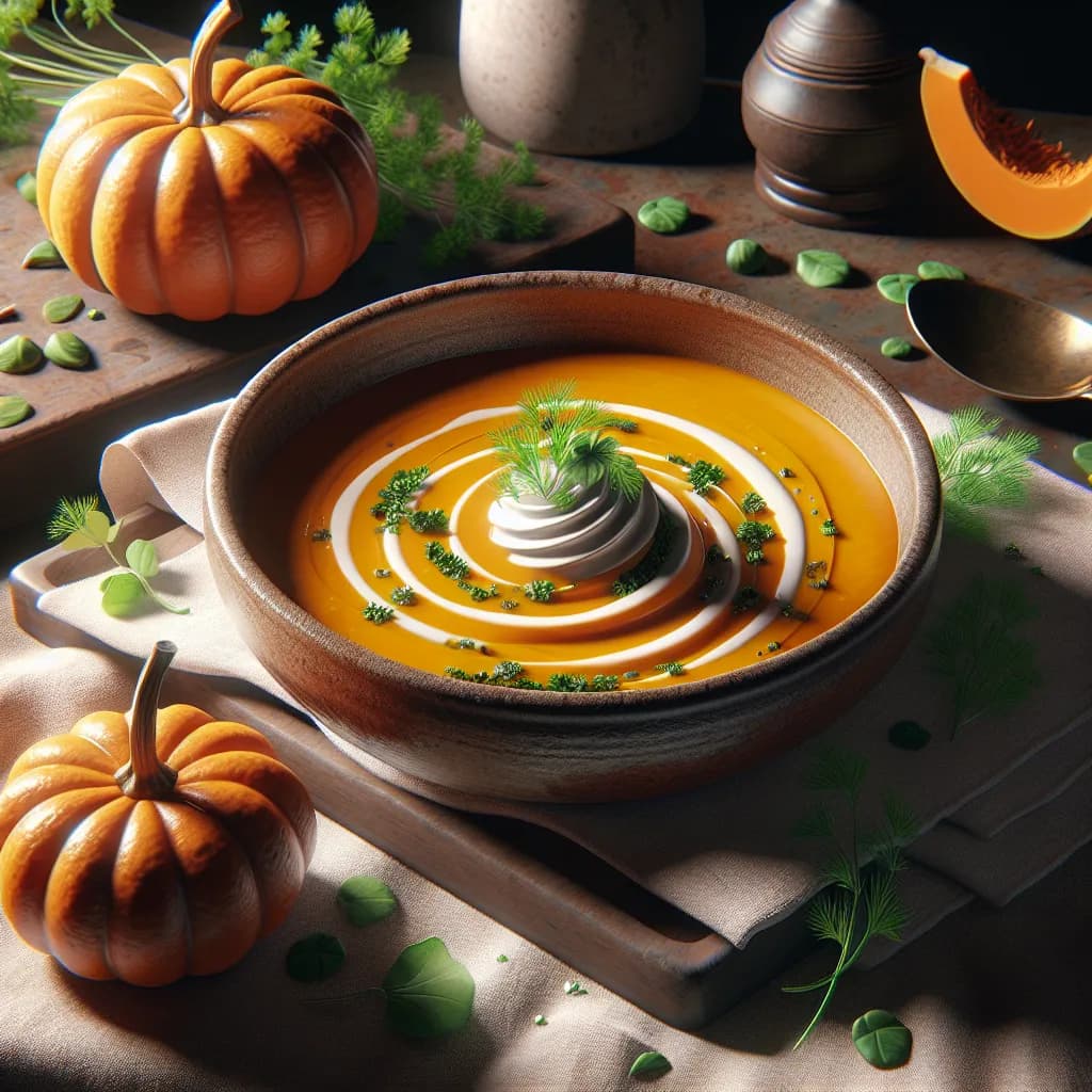 Velouté de Potiron au Cerfeuil