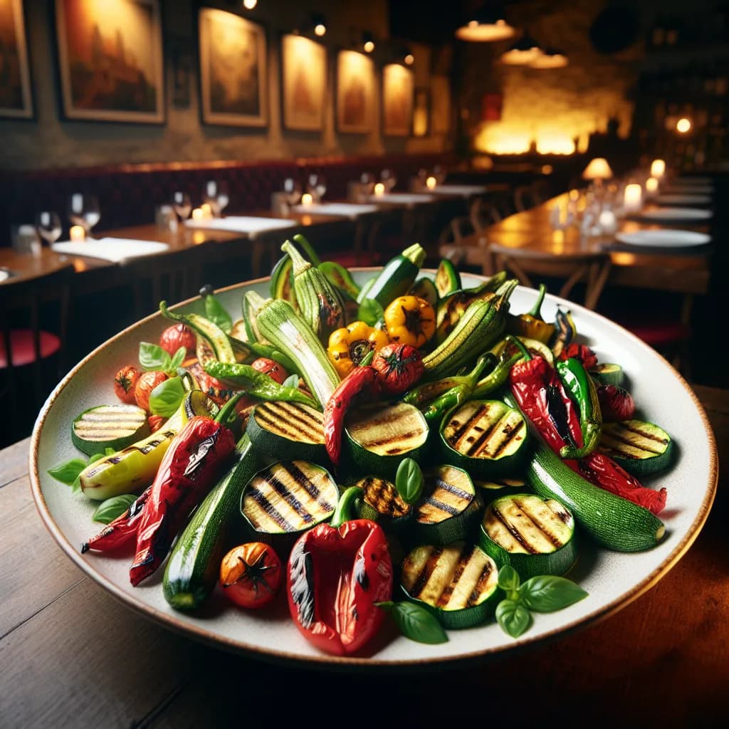 Verdure Grigliate Miste con Zucchine e Peperoni