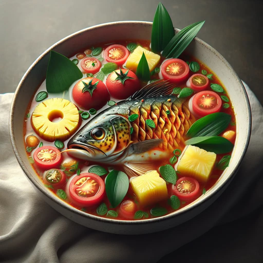 Vietnamese Sour Fish Soup (Canh Chua Ca)