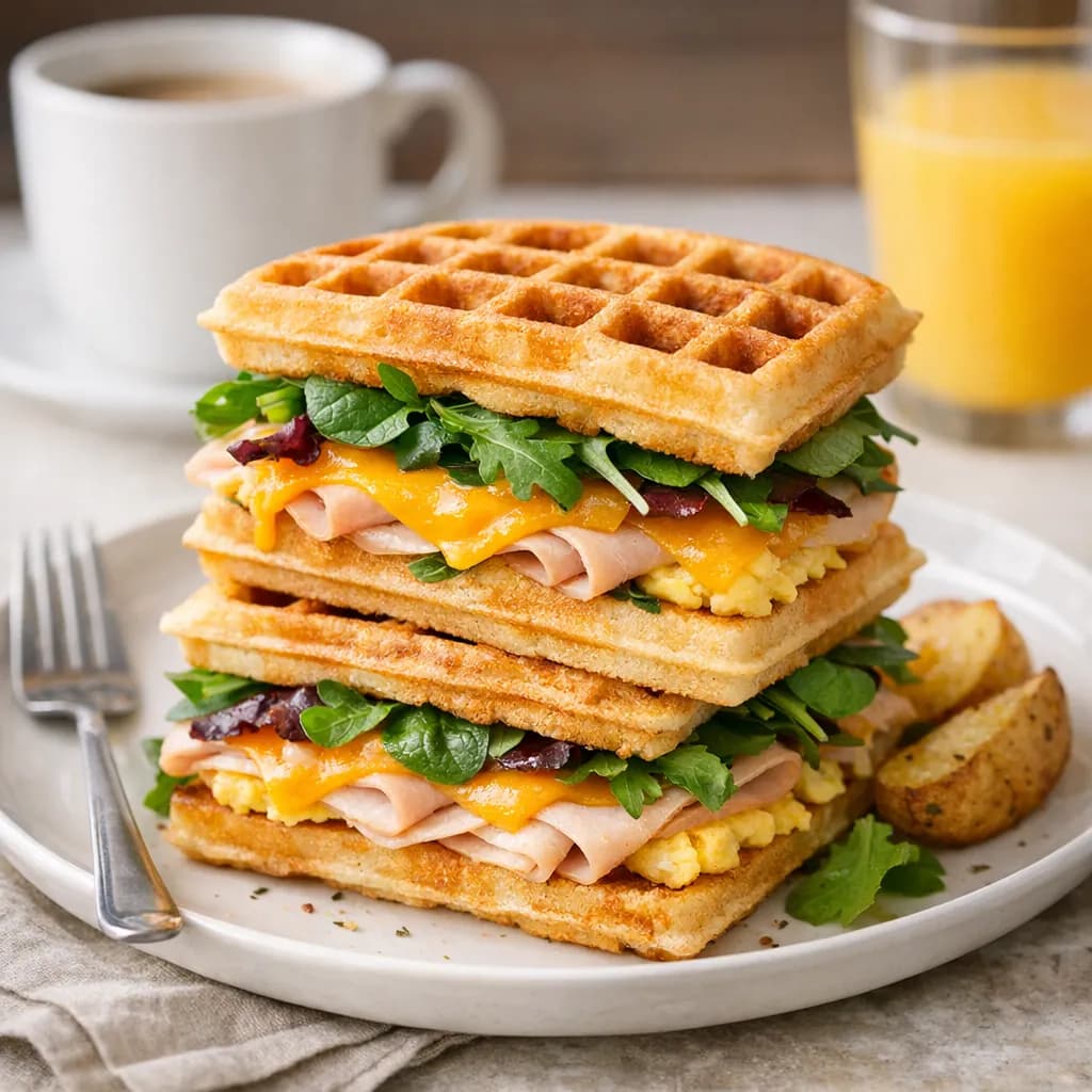 Waffle Breakfast Sandwiches